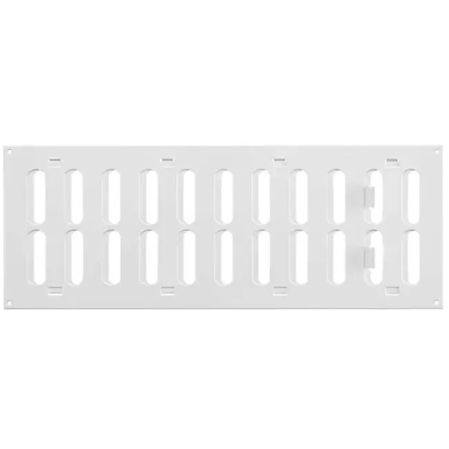 Rejilla metálica ajustable 400x150 mm blanco - MR4015R - RAL9016