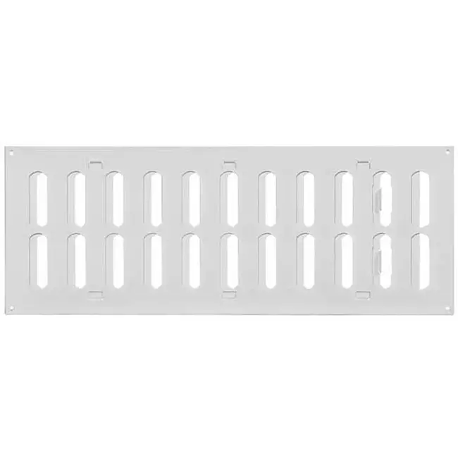 Rejilla metálica ajustable 400x150 mm blanco - MR4015R - RAL9016