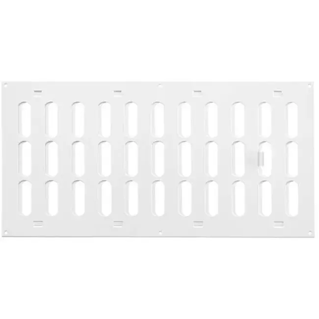 Rejilla metálica ajustable 400x200 mm blanco - MR4020R - RAL9016