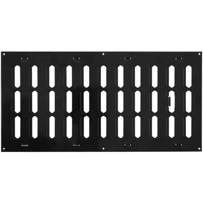Rejilla metálica ajustable 400x200 negro - MR4020RM - RAL9005