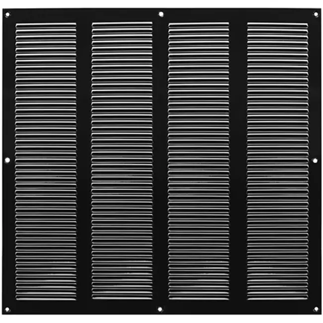 Rejilla metálica 400x400mm negro - MR4040M - RAL9005