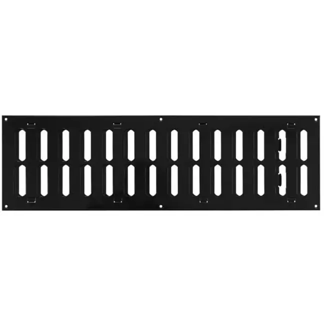 Rejilla metálica ajustable 500x150 negro - MR5015RM - RAL9005