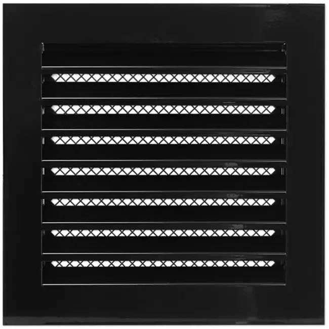 Rejilla metálica industrial 200x200 mm negro - MRF2020M
