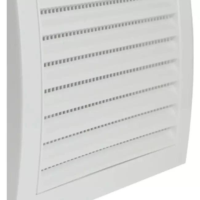 Rejilla de pared 190x190 - Ø125 blanco - ND12