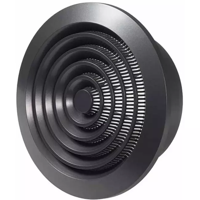 Rejilla de ventilación redonda malla Ø 125 mm antracita - NGA125A