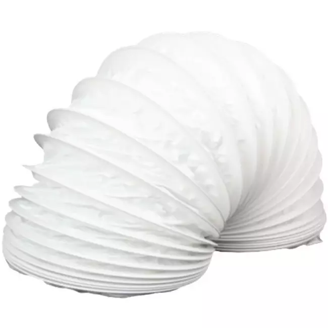 Tubo flexible de ventilación de PVC blanco Ø 150 mm (6 metros)