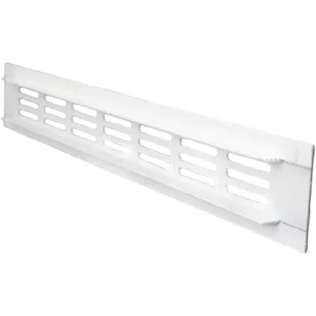Rejilla de zócalo de aluminio - blanco L=300mm x H=40mm - RA430