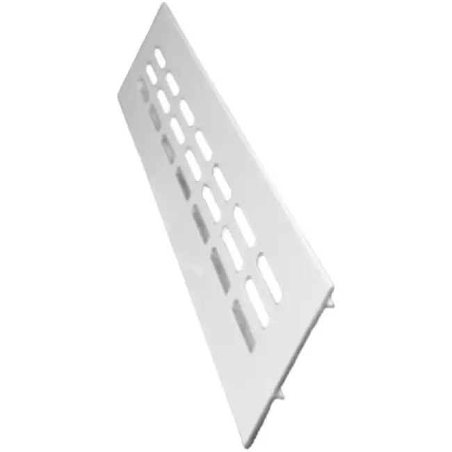 Rejilla de zócalo de aluminio - blanco L=300mm x H=40mm - RA430