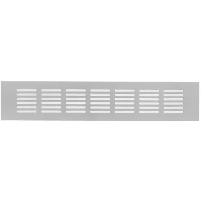 Rejilla de zócalo de aluminio - plata L=300mm x H=60mm -RA630S