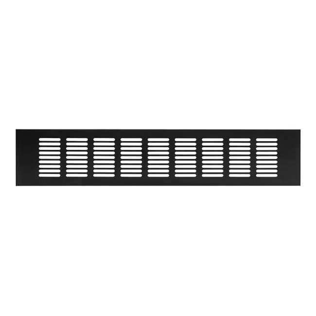 Rejilla de zócalo de aluminio - negro L=400mm x H=68mm -RA840B