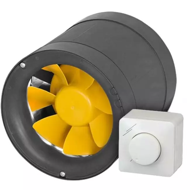 Extractor circular en línea Etamaster de Ruck con motor - 220 m³/h -Ø 125 mm - Control PWM
