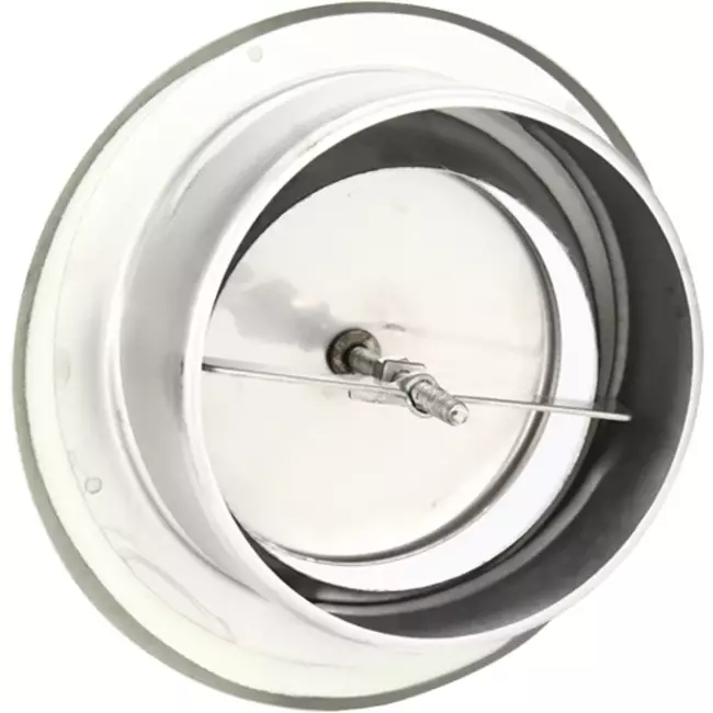 Válvula de ventilación de extracción acero inox. Ø 100 mm con manguito de montaje - DVS100Y/1