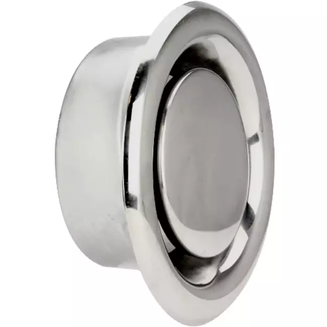 Válvula de ventilación de extracción acero inox. Ø 100 mm con manguito de montaje - DVS100Y/1