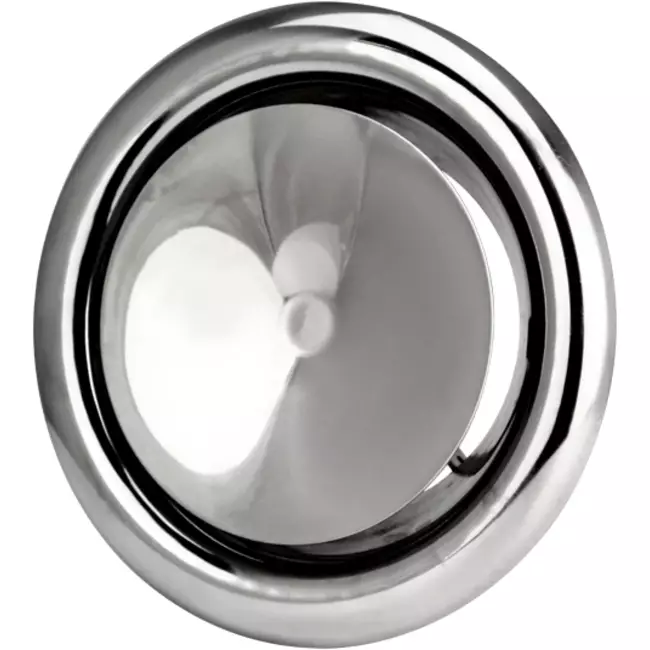 Válvula de ventilación de suministro acero inox. Ø 100 mm con manguito de montaje - DVS-PY100