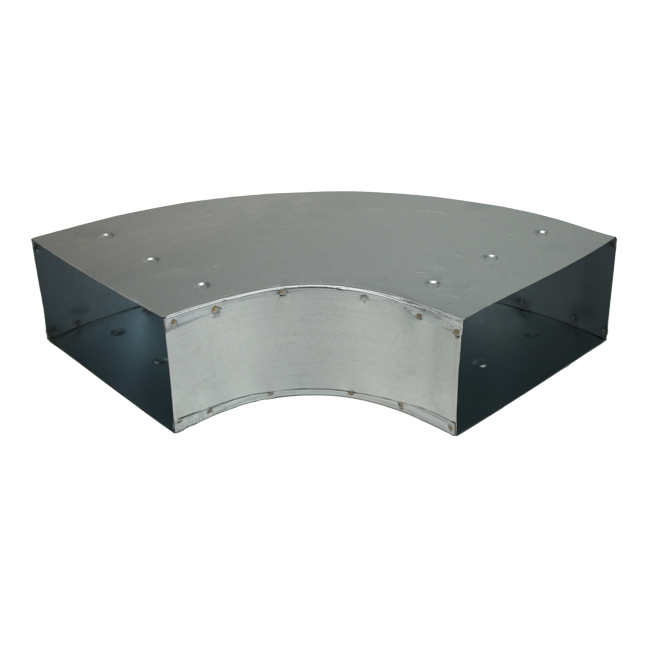 Curva 90 grados 220x80 mm horizontal para conductos