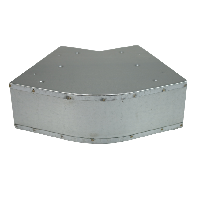 Curva 45 grados 220x80 mm horizontal para conductos