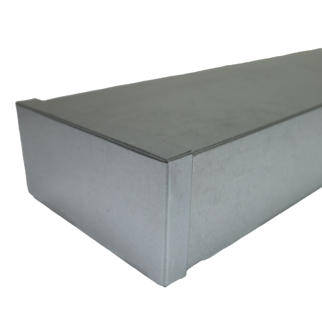 Tapa de 320x80 para conducto rectangular galvanizado