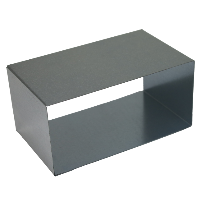 Racor de 300x80 para conducto rectangular galvanizado