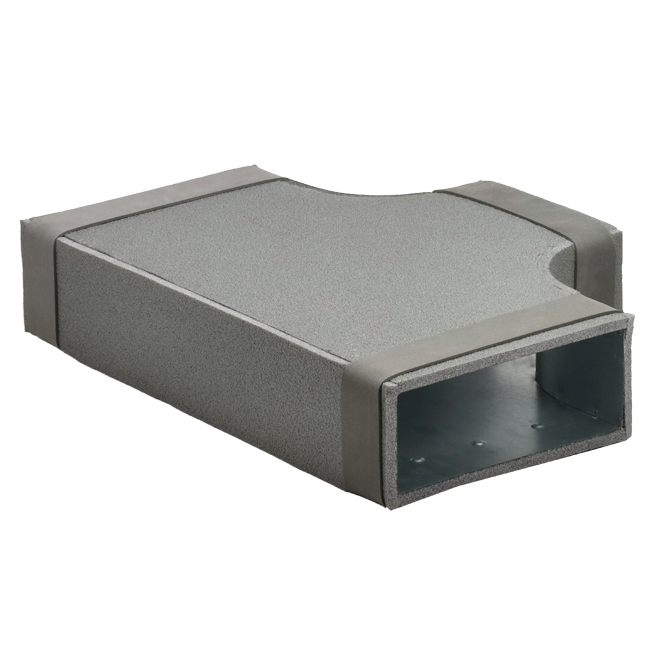 Termoducto Pieza en T 90 grados 220x80 - 220x80 para conductos