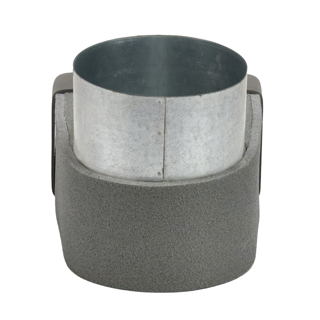 Codo termoducto 170mm x 80mm a diámetro 160 mm para canalización
