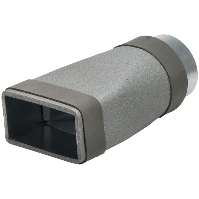 Reductor termoducto 170x80 a diámetro 160 mm para canalización