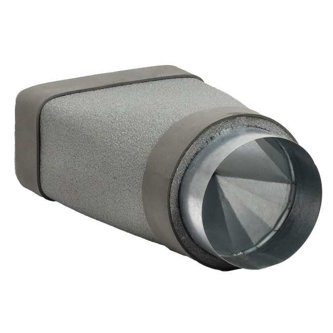 Reductor termoducto 170x80 a diámetro 160 mm para canalización