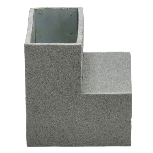 Termoducto codo 90 grados 220x80 mm vertical