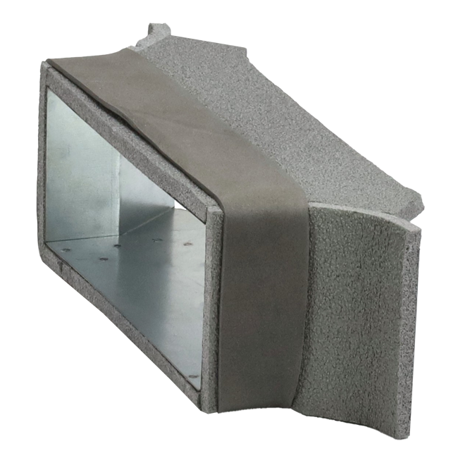 Conexión lateral termoducto 170mm x 80mm para canalización