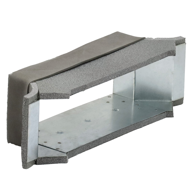 Conexión lateral termoducto 170mm x 80mm para canalización