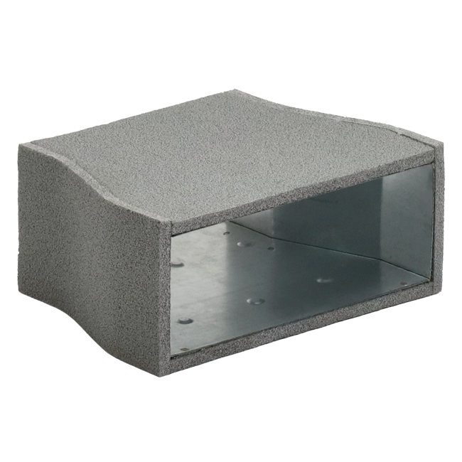 Reductor de termoducto de 300x80 mm a 220x80 mm