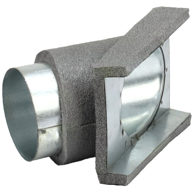 Ramal termoducto 45 grados 80 mm