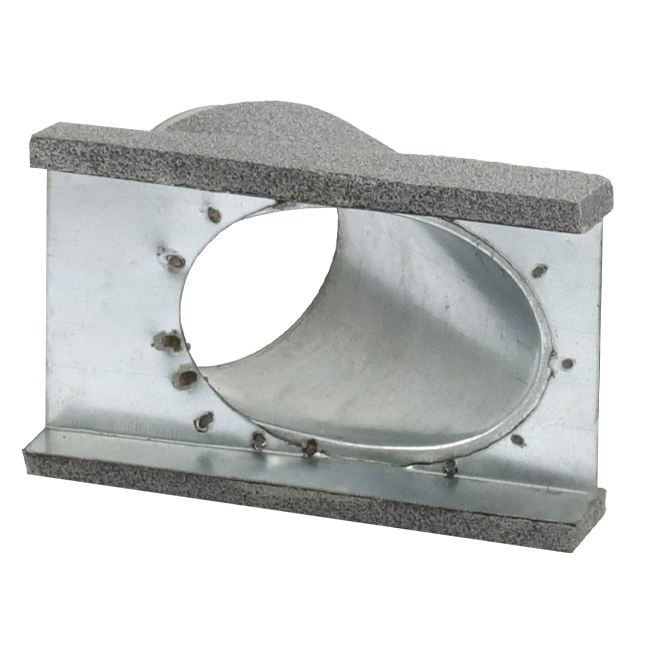 Ramal termoducto 45 grados 80 mm