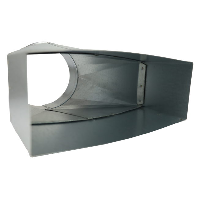 Adaptador 220x80 mm a diámetro 150 mm para canalización