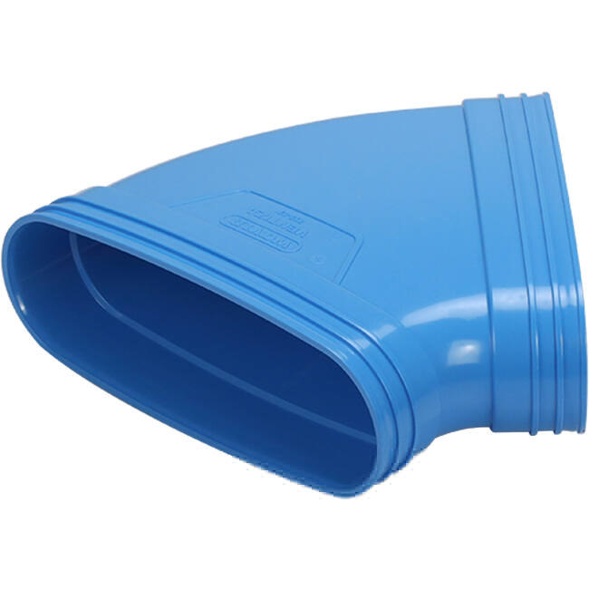 Wavin Ventiza Codo 45 grados PVC ovalado 235x80 mm horizontal M/M