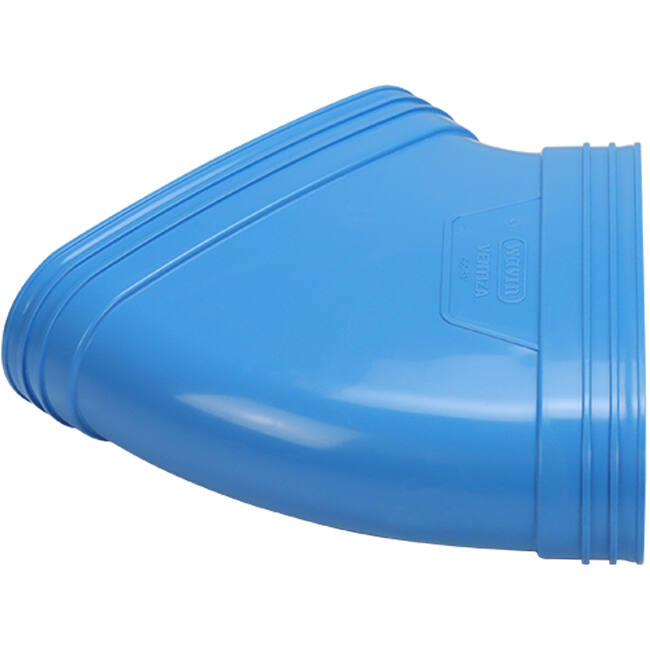 Wavin Ventiza Codo 45 grados PVC ovalado 235x80 mm horizontal M/M