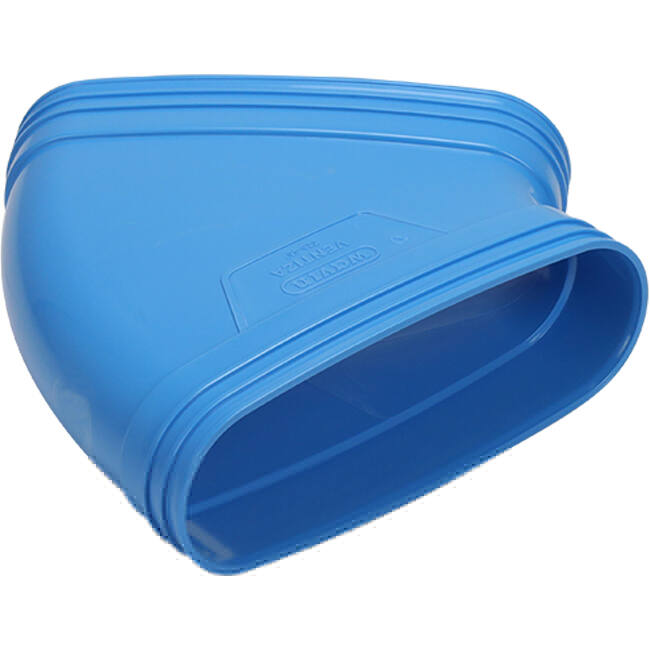 Wavin Ventiza Codo 45 grados PVC ovalado 235x80 mm horizontal M/M