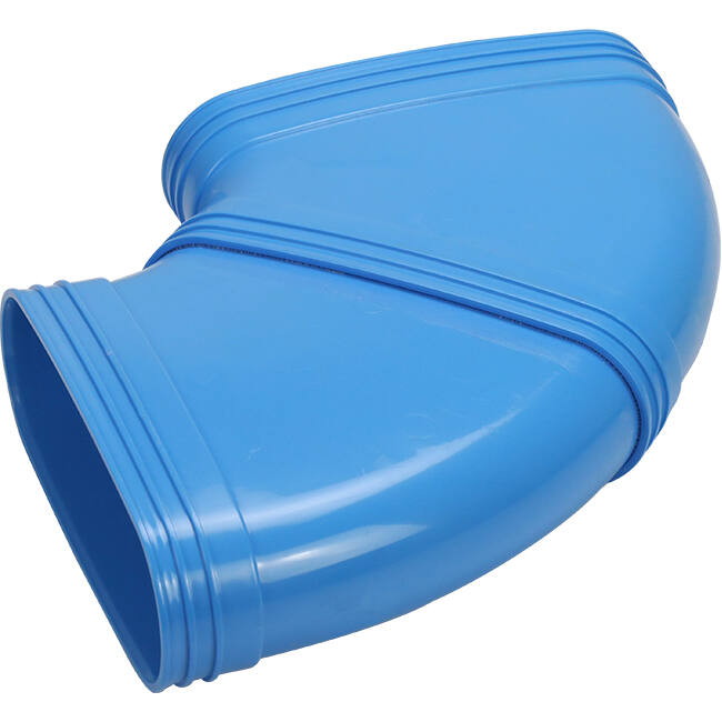 Wavin Ventiza Codo 90 grados PVC ovalado 235x80 mm horizontal M/M
