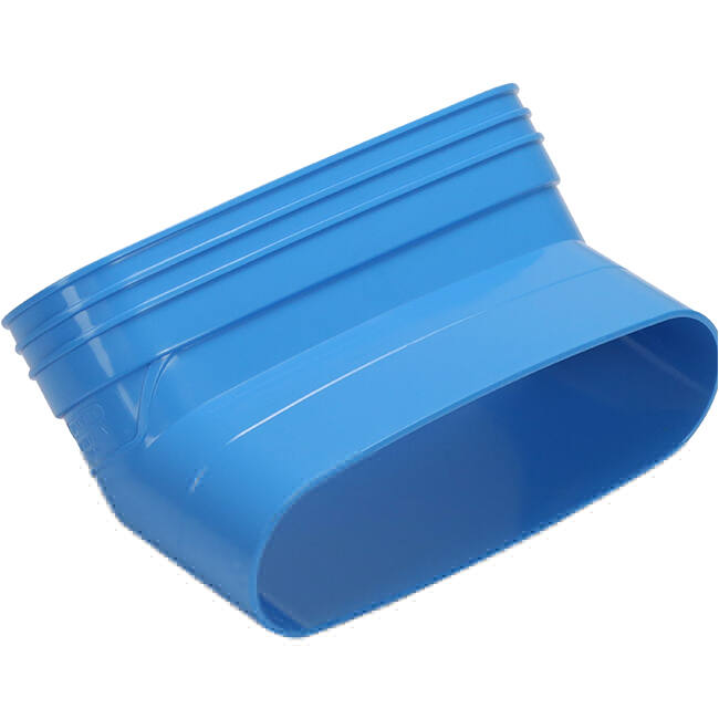 Wavin Ventiza Codo 45 grados PVC ovalado 235x80 mm vertical M/S