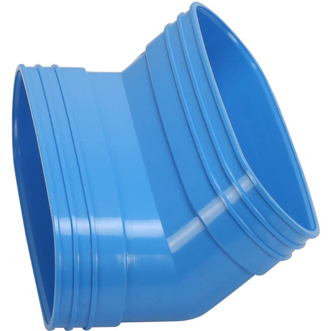 Wavin Ventiza Codo 45 grados PVC ovalado 195x80 mm vertical M/M