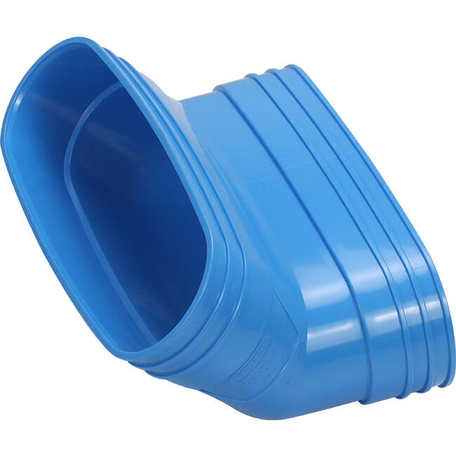 Wavin Ventiza Codo 45 grados PVC ovalado 195x80 mm vertical M/M