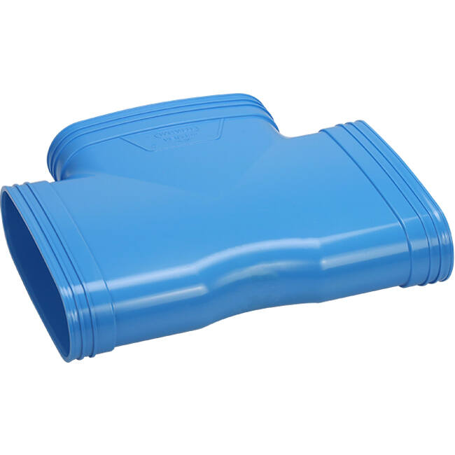 Wavin Ventiza Tubo en T 90 grados PVC ovalado 195x80 mm M/M/M
