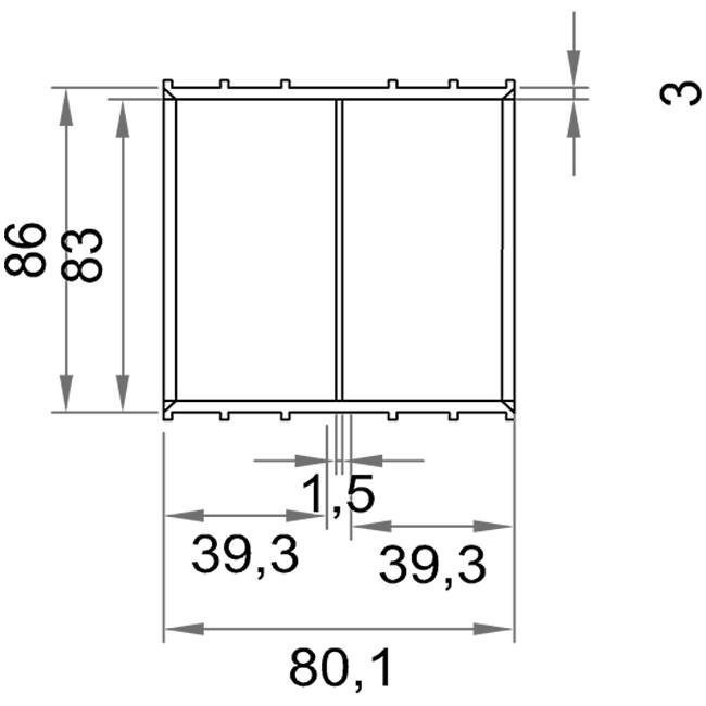 Wavin Ventiza Unión de pegamento PVC ovalada 195x80 mm M/M