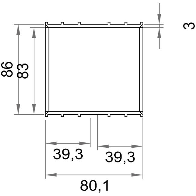 Wavin Ventiza Unión de pegamento PVC ovalada 195x80 mm M/M