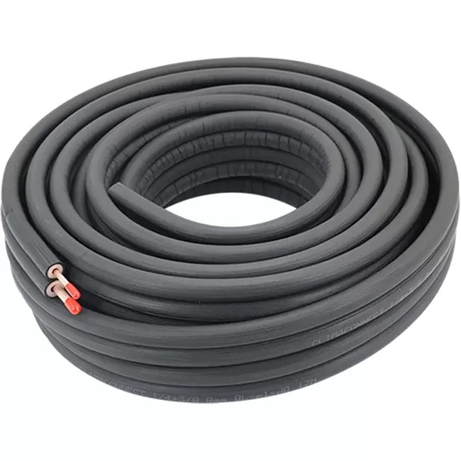 Tubo de refrigeración aislado ClimaConnect Duo 1/4-3/8 rollo 20 metros