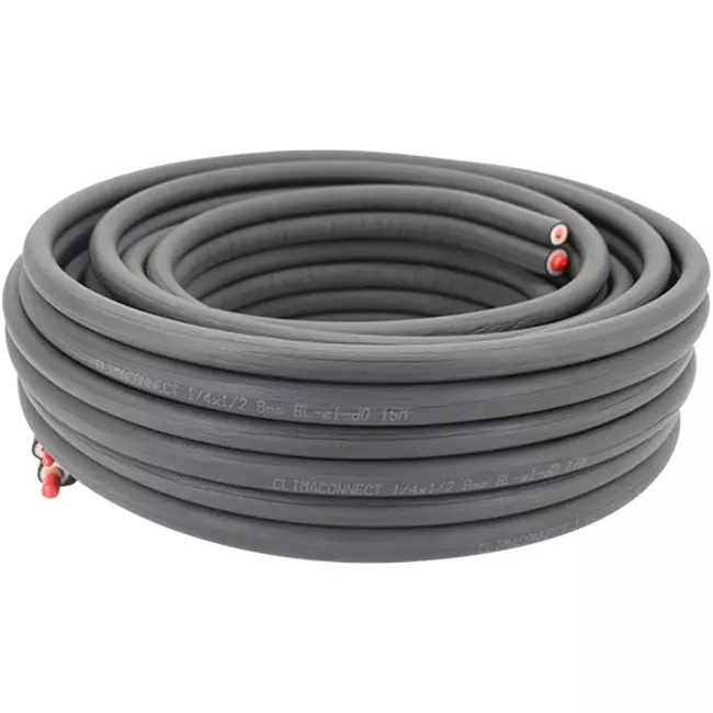 Tubo de refrigeración aislado ClimaConnect Duo 1/4-1/2 rollo 20 metros