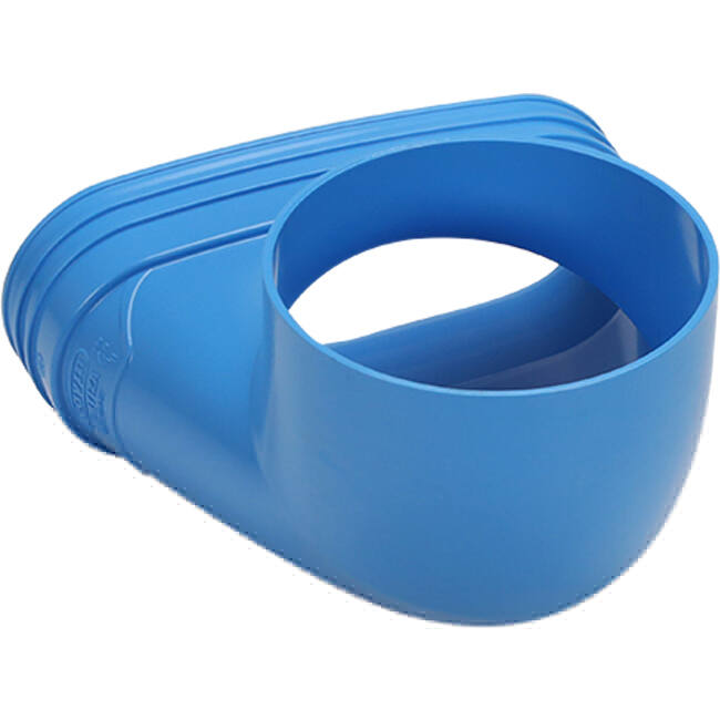 Wavin Ventiza Terminal 90 grados PVC ovalado 195x80x100 mm por diámetro 125 mm M/M