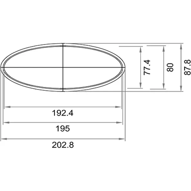 Wavin Ventiza Tapa final PVC ovalada canal 195x80 mm