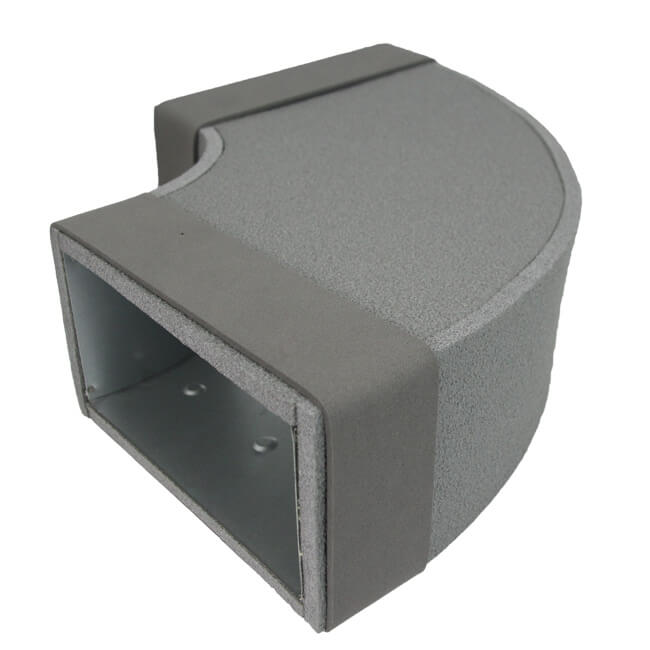 Termoducto codo 90 grados 220x80 mm horizontal