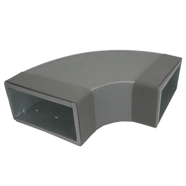 Termoducto codo 90 grados 300x80 mm horizontal