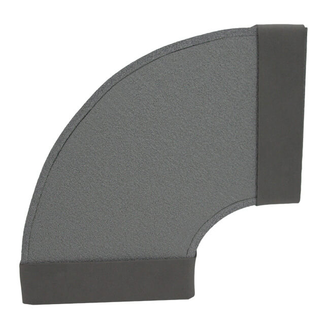Termoducto codo 90 grados 300x80 mm horizontal